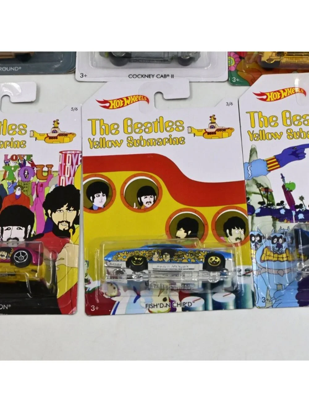 Hot Wheels The Beatles Complete Set Of 6 New In Package